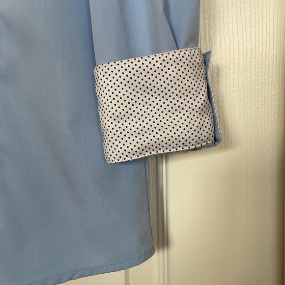 Esabel.C Light Blue Longsleeve Button-Down Collared Shirt Women's L - Picture 2 of 8